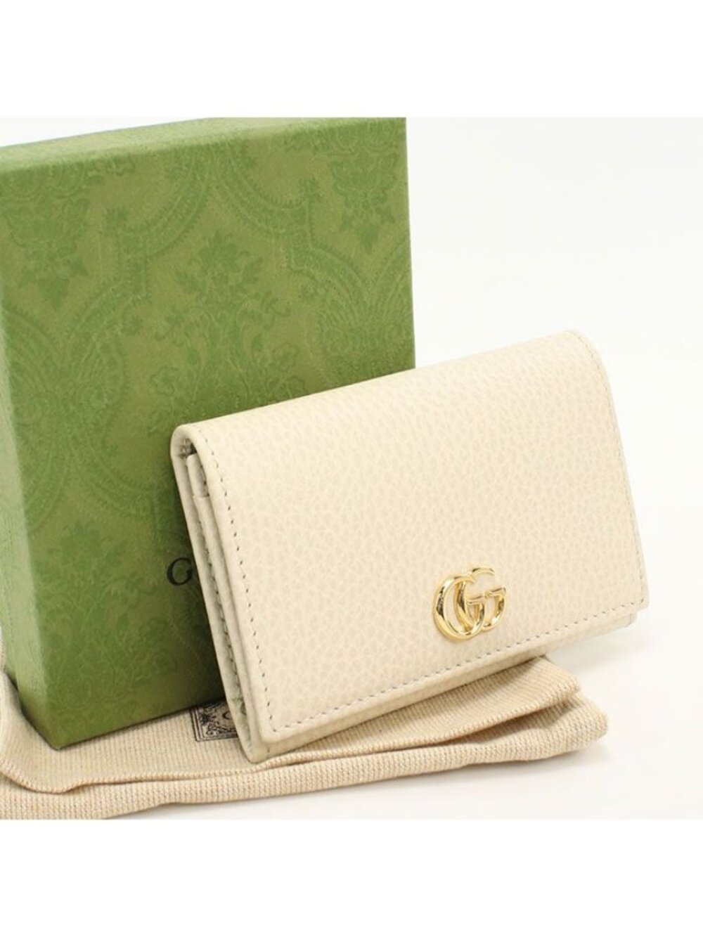 Gucci Bicolor Card Case Double Business Holder Leather - Picture 1 of 6